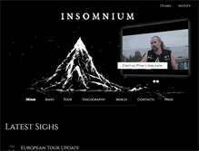 Tablet Screenshot of insomnium.net